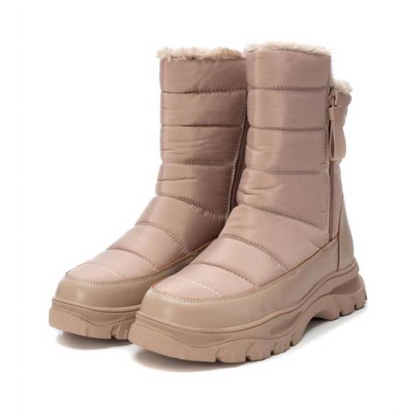 NEW XTI women's winter boots in beige/khaki - Picture 4 of 5